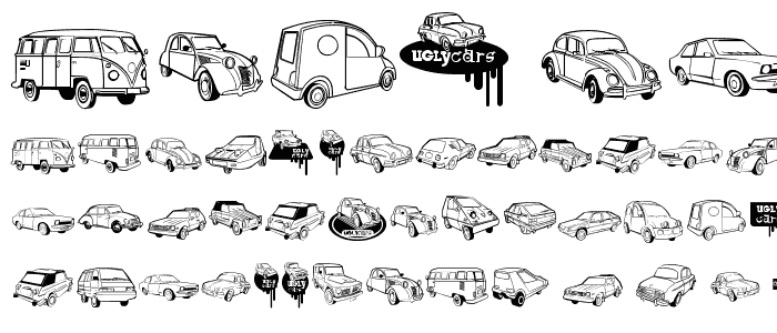 Ugly Cars font